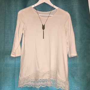 white lace blouse